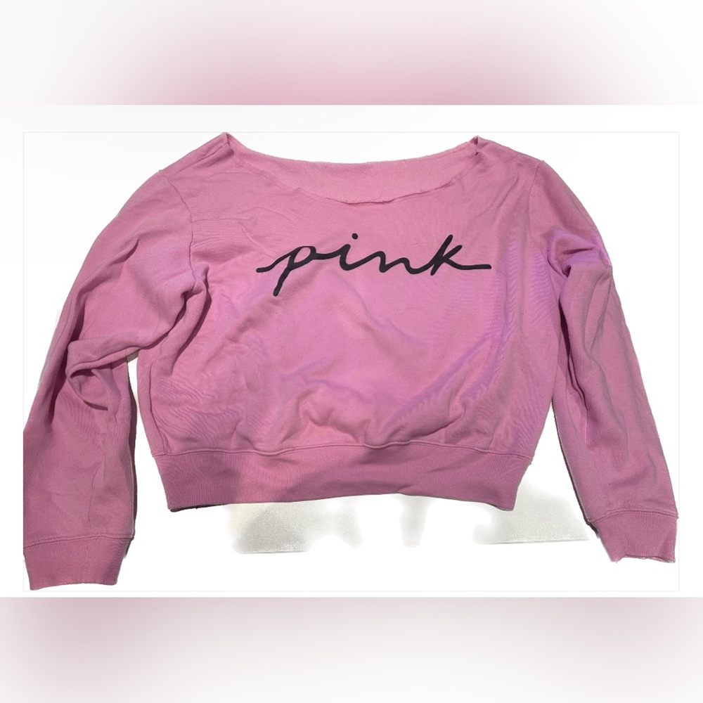 PINK brand, off the shoulder sweater in color pink, size XL